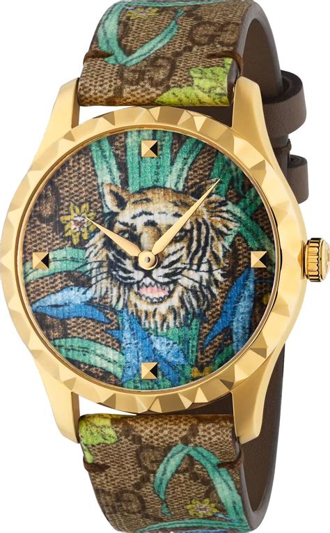 gucci watch with tiger face|Gucci tiger collection.